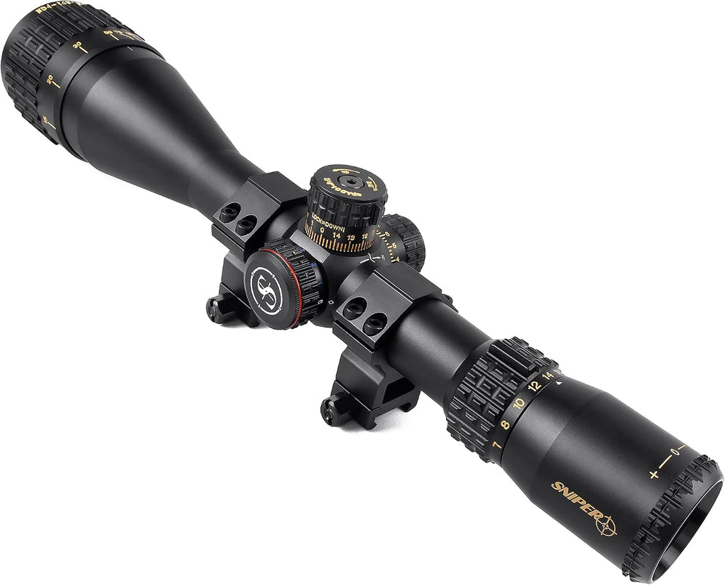 Rifle Scope 6-24x50 / 4-16x50 Red/Green/Blue llluminate Reticle AO Hunting Scope