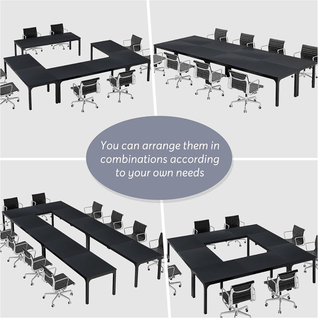 Tribesigns 6.5FT Conference Table, 78.7-Inch Rectangle Meeting Seminar Table, Large Business Tables for 6-8 People (Only Table)