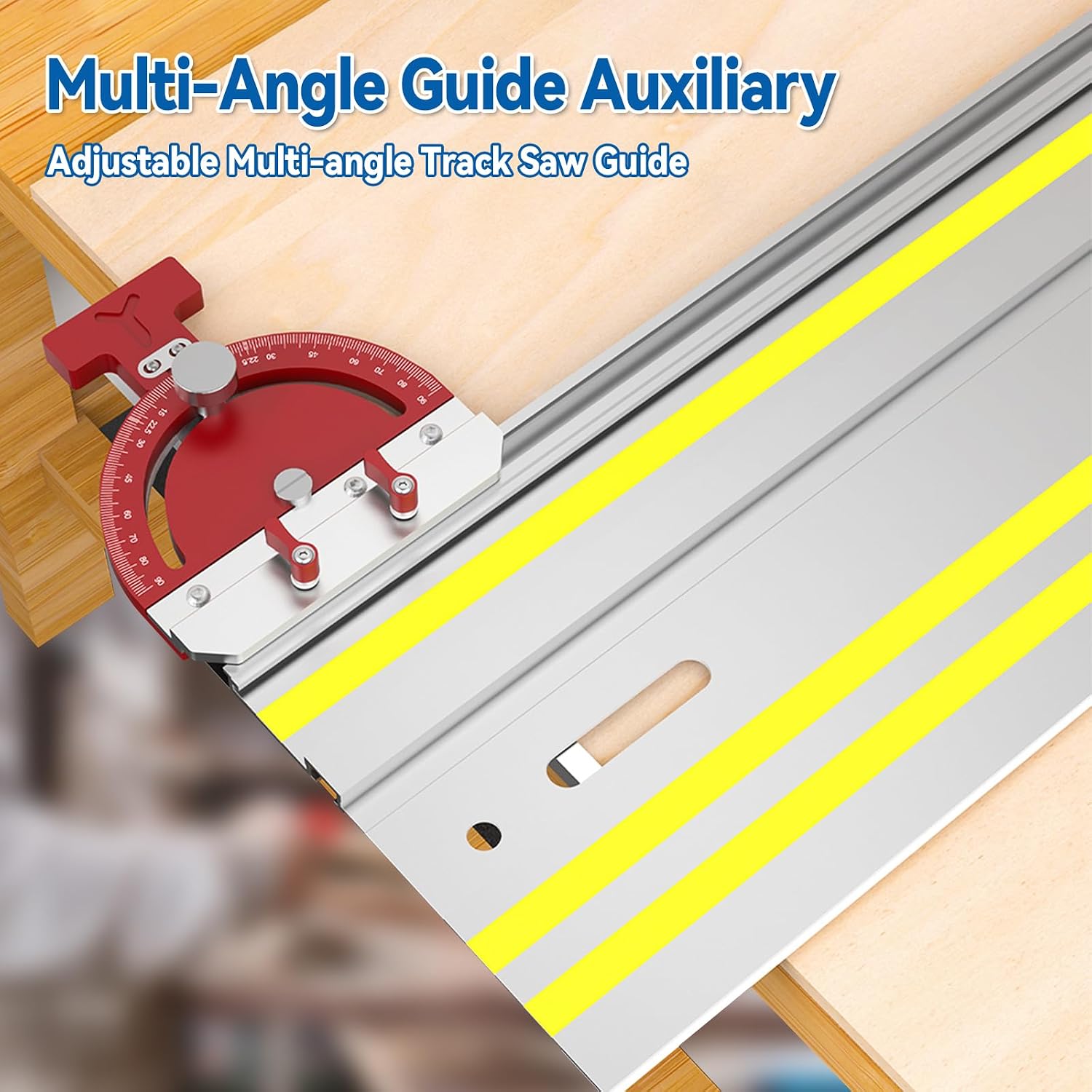 Adjustable Multi-Angle Track Saw Guide Fit for Fit for Fit for Festool Fit for DeWalt Guide Rail, Router Table Band Saw Square Right Angle Guide Angle Stop Table Saw Miter Gauge