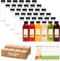 BAKHUK 864pcs 16oz Empty Plastic Juice Bottles with Caps, Plastic Water Bottles with lids, Reusable Clear Bulk Beverage Containers for Juice, Milk and Other Beverages