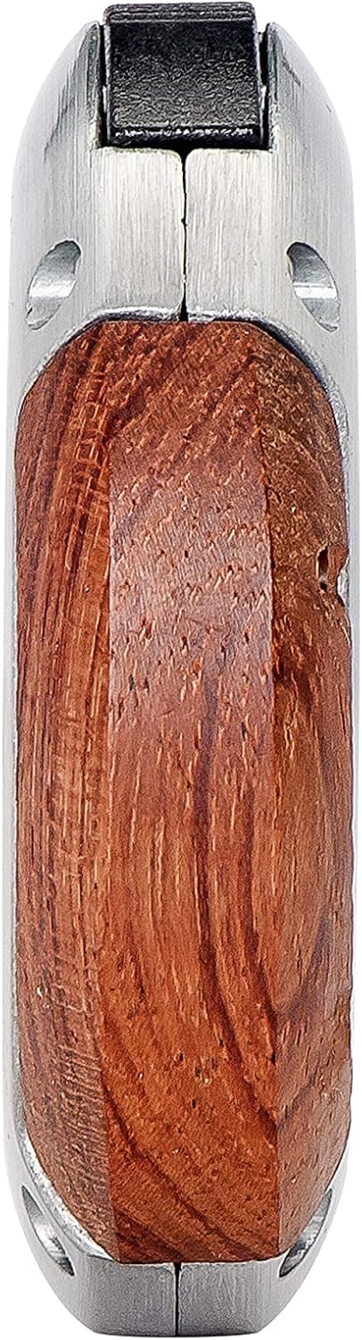 XIKAR XO Double Guillotine Cigar Cutter, Redwood – Dual Stainless Steel Blades, 64 Ring Gauge, Round Aluminum Body, Precision Cigar Cutting, Spring-Loaded Release, Premium Cutter for Cigar Aficionados