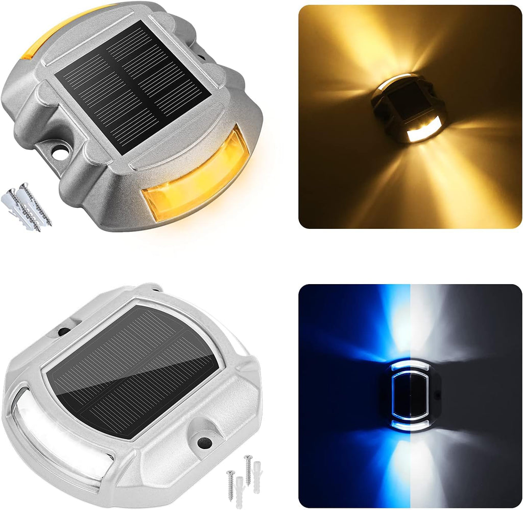VOLISUN 16 Pack, Solar Driveway Dock Deck Lights