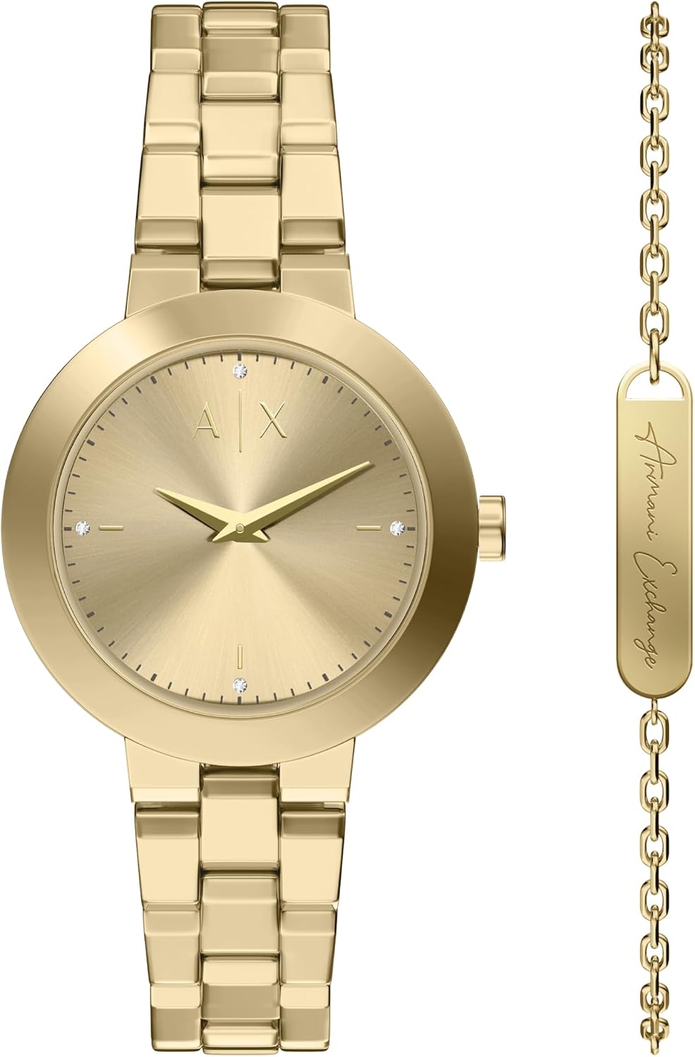 Armani Exchange A|X Women's Watch, Two-Hand Stainless Steel Watch for Women