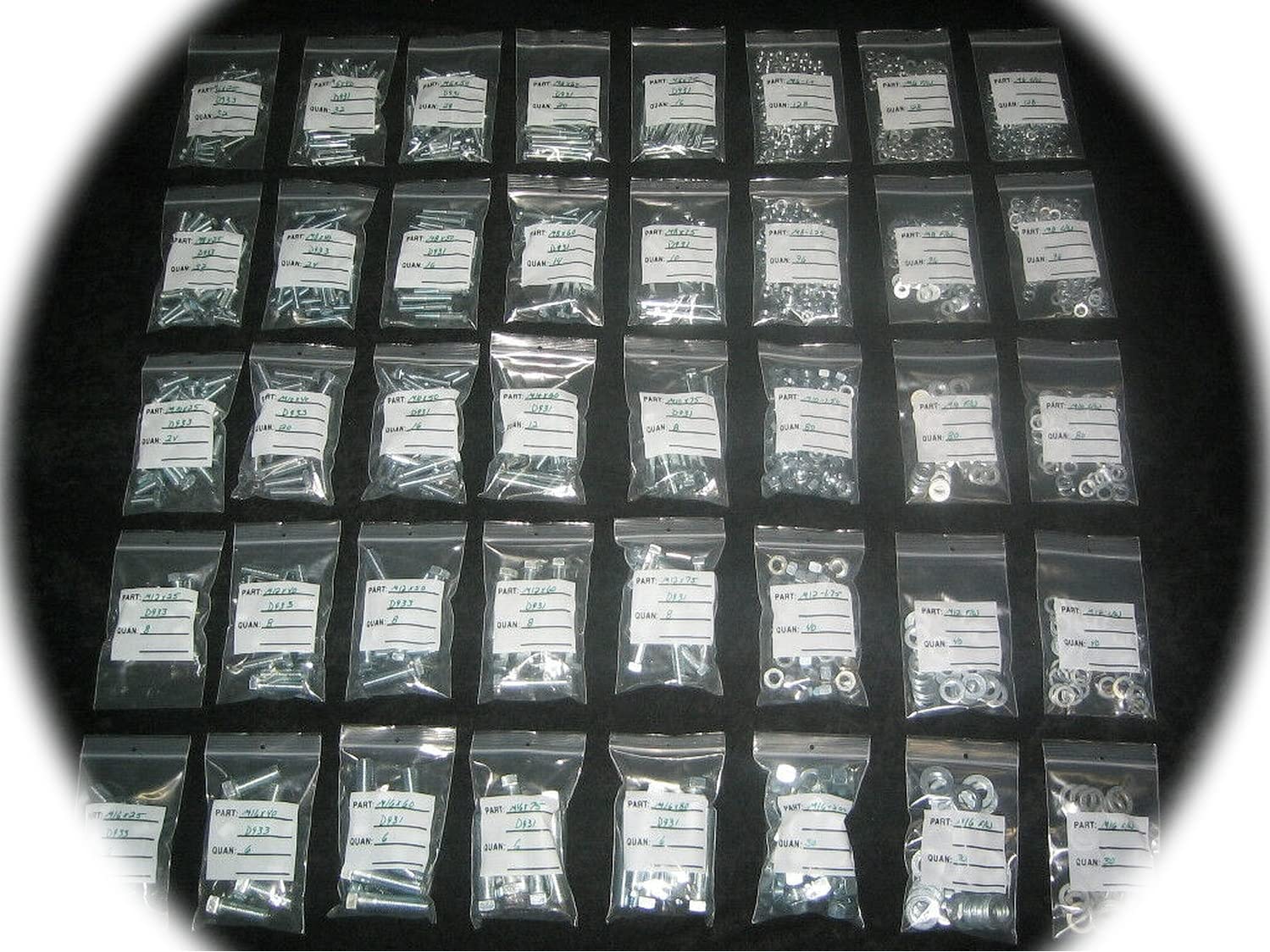 Metric Grade 10.9 or 8 Bolt NUT & Washer Assortment Includes M6 M8 M10 M12 & 16 Hardware Fastener Kit Set RV9458S