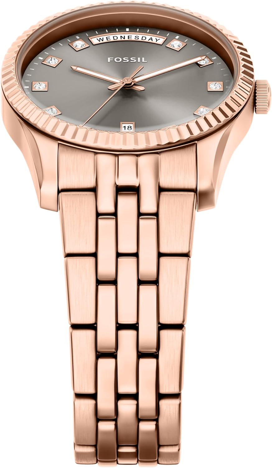 Fossil Women's Watch, Scarlette Quartz Stainless Steel Three-Hand Watch for Women