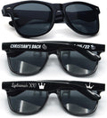 60PC Custom Sunglasses Personalized Bulk Party Favors Wedding Guests Logo Music Show Birthday Bachelorette Bridesmaid Gifts Garden 2024 Prom Customizable Glasses (Black)
