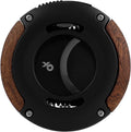 XIKAR XO Double Guillotine Cigar Cutter, Black & Redwood – Dual Stainless Steel Blades, 64 Ring Gauge, Round Aluminum Body, Precision Cigar Cutting, Spring-Loaded Release, Premium Cutter for Cigar Aficionados
