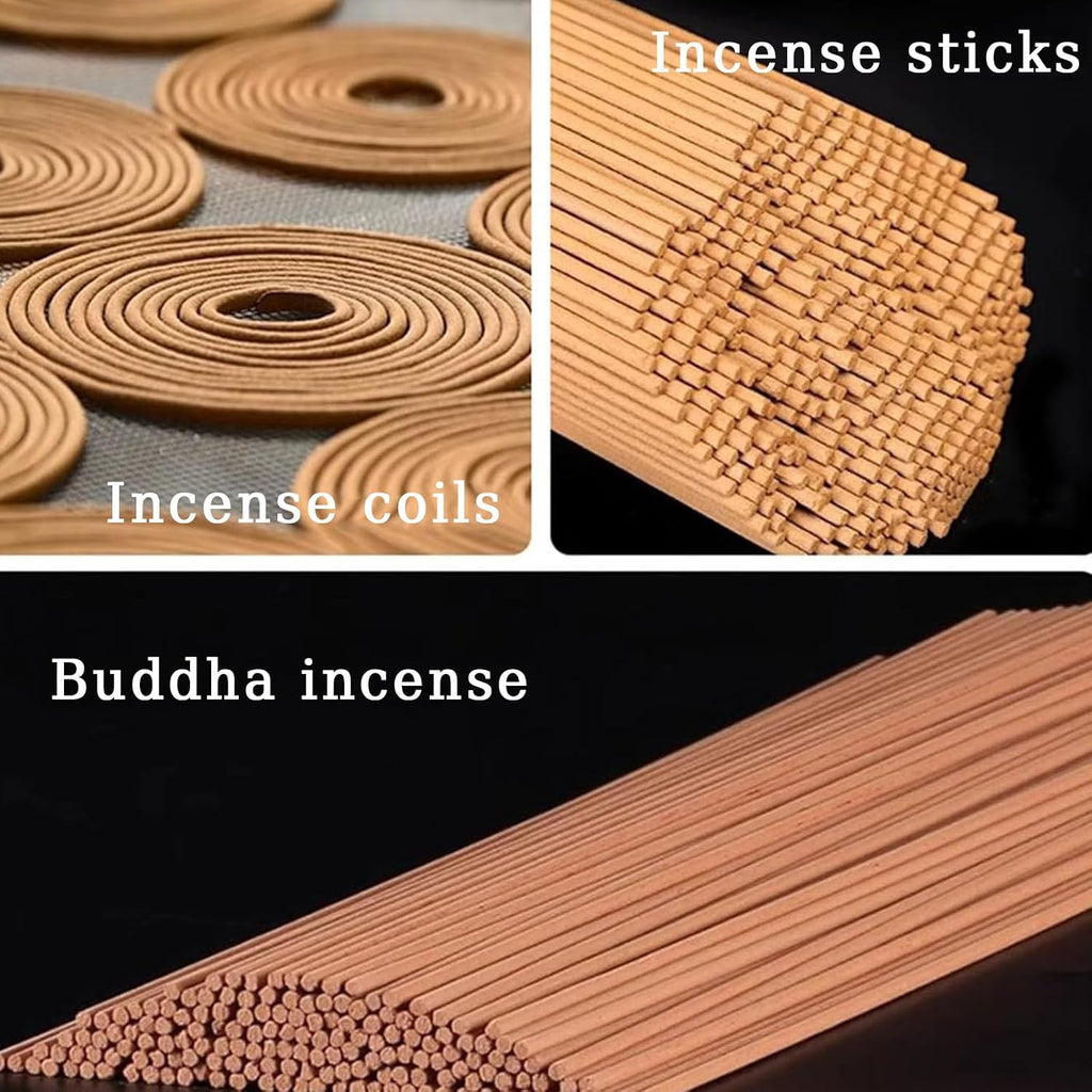Manual Stick Incense Making Machine, Buddha Incense/Clay Extruder, with 3 Different Sized Mould Plates(2/2.5/3mm), for DIY Fragrance Accessory