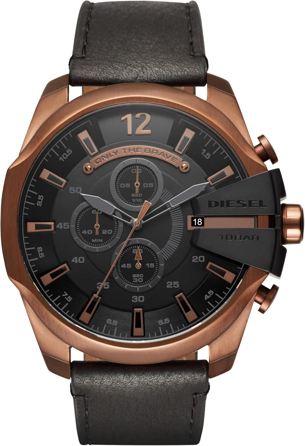 Diesel Mega Chief Watch for Men, Chronograph Men's Watch