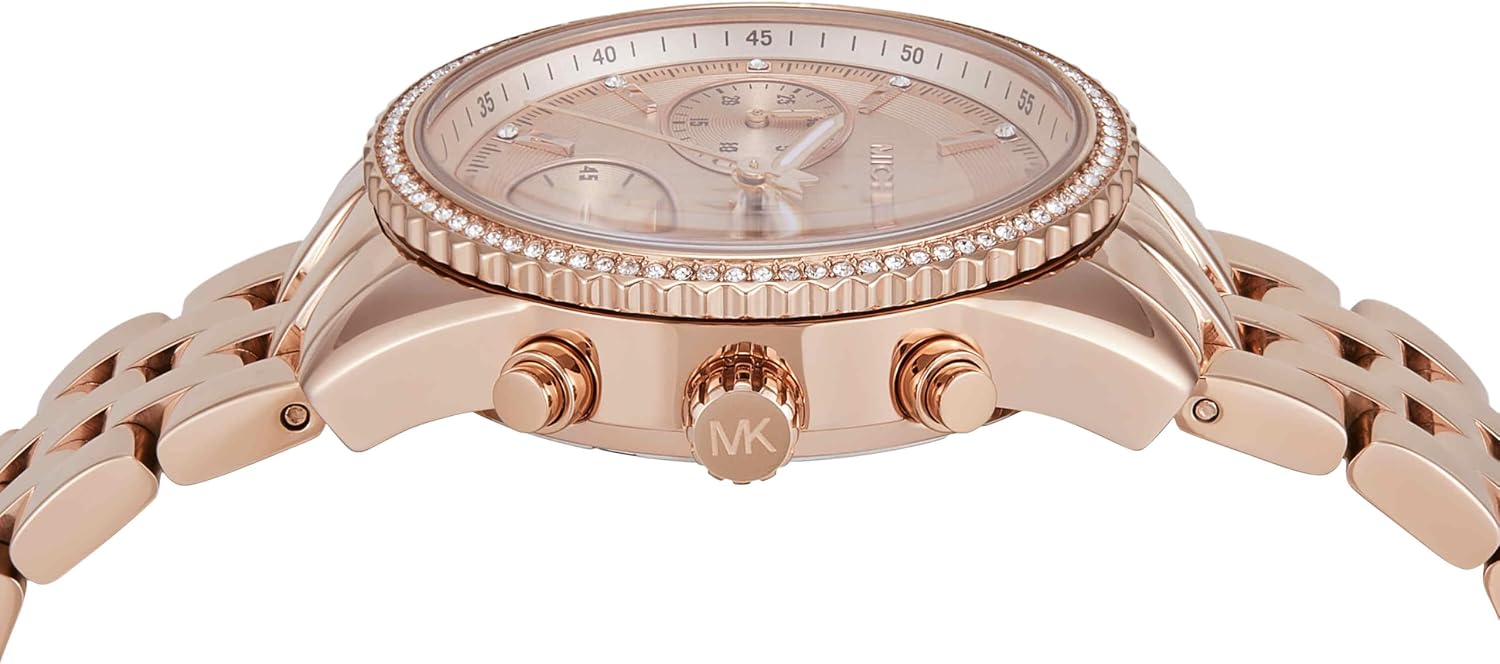Michael Kors Bryant Chronograph Women's Watch, Stainless Steel and Pavé Crystal Watch for Women