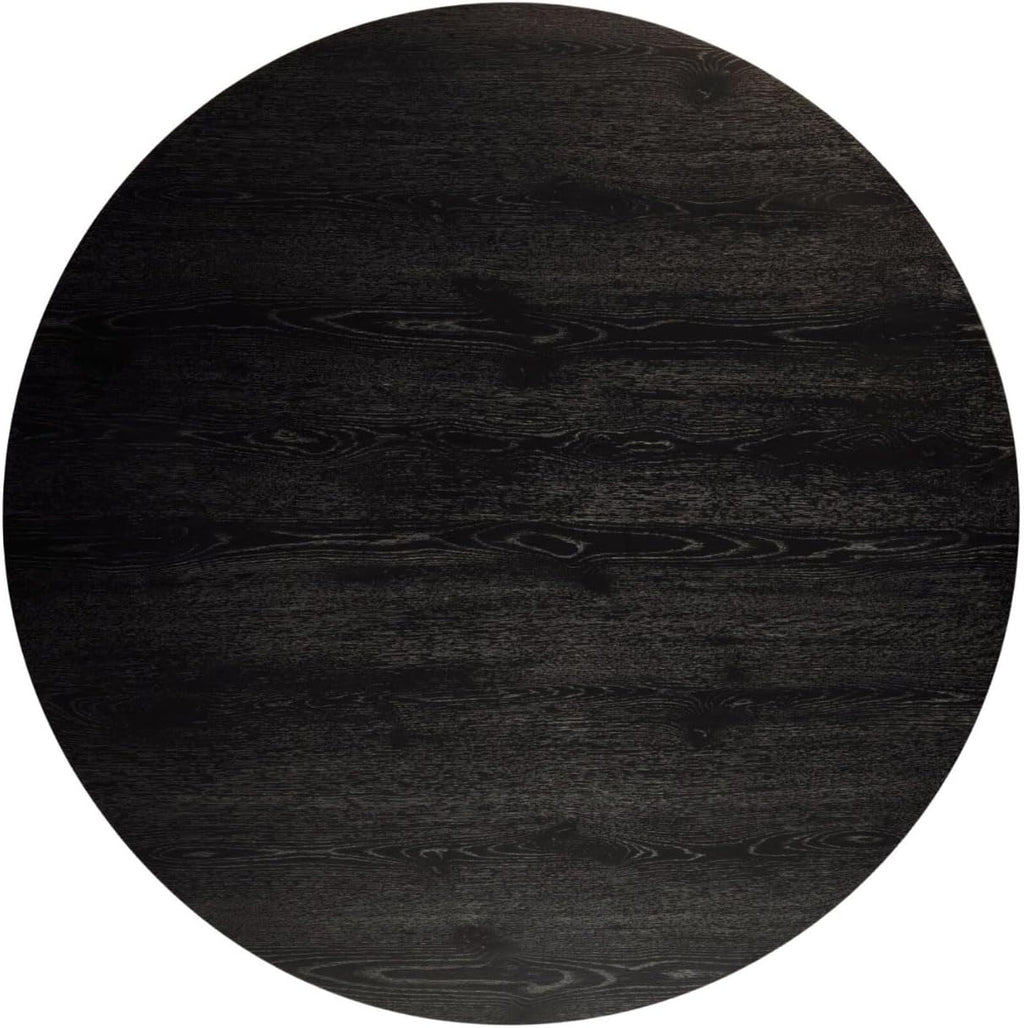 Alpine Furniture Cove 47 in. W Round Wood Dining Table in Black