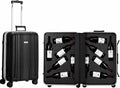 Wine Suitcase for Airplanes 12 Bottle Aluminum Wine Luggage for Airplane Travel with TSA Approved Lock & Removable Insert, Black Hard Shell Case with Expensive High-Strength Aluminum Protection Frame