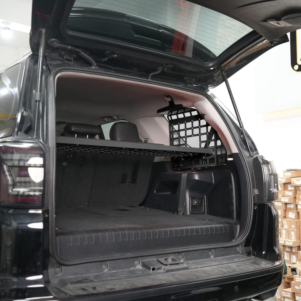 HIGH FLYING for Toyota 4Runner 2010-2024 / for Mercedes-Benz G500 G55 2004-2018 Car Modular Molle Panel Storage Trunk Shelf Organizer Carrier Aluminum (Install requires Side Panels)