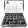 Metric Class 10.9 Hex Cap Flange Frame Bolts & Locking Flange Nuts Assortment Kit - 739 Pieces!