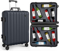 boldworks Wine Suitcase for Airplanes 12 Bottle Wine Luggage for Airplane Travel with TSA Approved Lock and Removable Insert to Carry Liquor Black Color Case