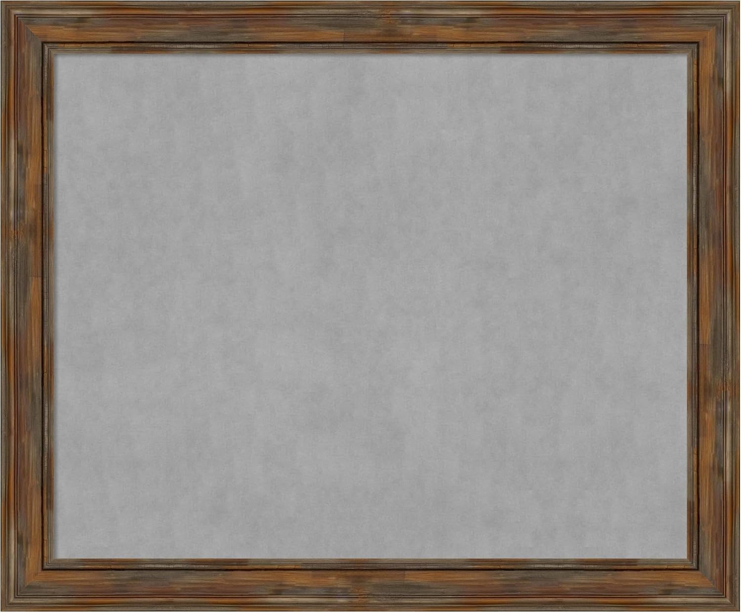 Amanti Art Brown Framed Magnetic Board 38x46 X-Large Vision Board for use with Magnets, 100% Metal Sheet to Display Items as Office Decor or for Home Organization in mudroom, Kitchen or Kids Room