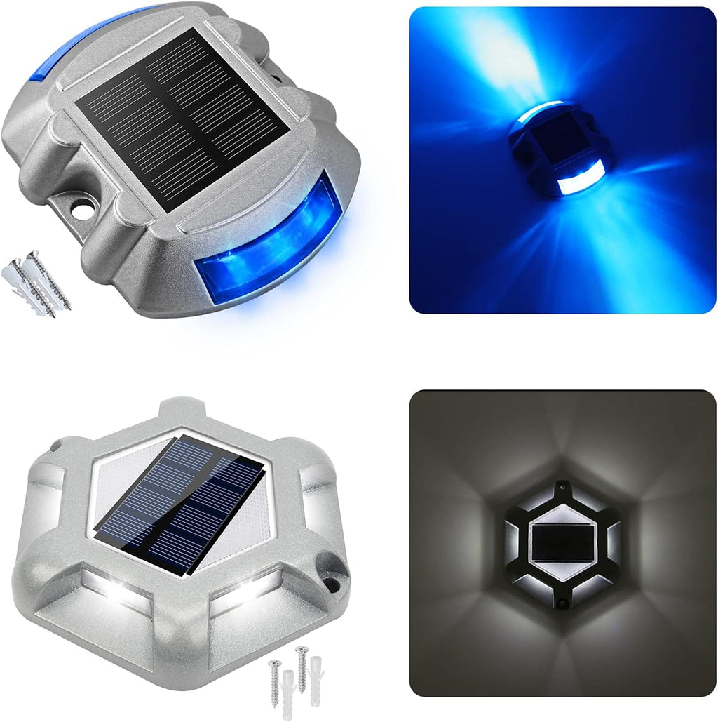 VOLISUN 24 Pack, Solar Driveway Dock Deck Lights