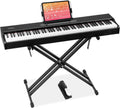MOSEN 88 Key Weighted Keyboard Piano Set (Classic Black)