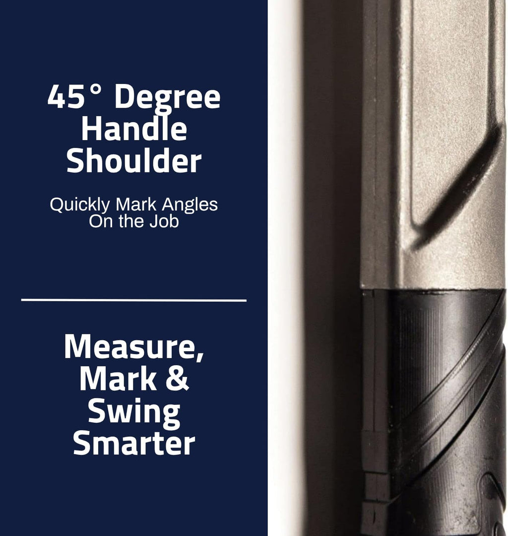 Boss Hammer 16 oz. Pro Series Titanium Hammer with Over-Molded No-Slip Rubber Grip - Construction Grade, Dual Side Nail Pullers, Milled Face - Made in the USA - BH16TIM