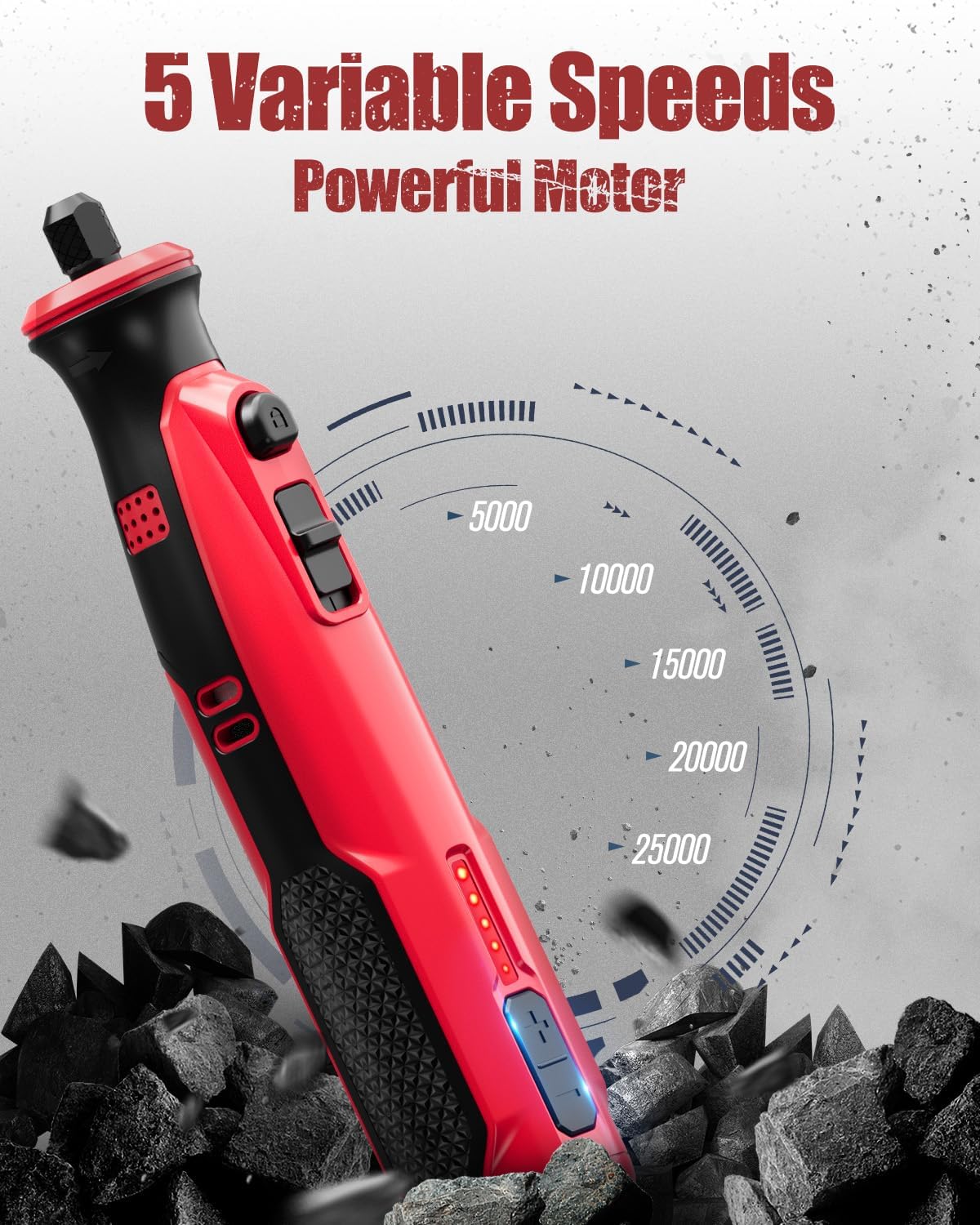 AVID POWER 6.5 Amp 1.25 HP Compact Router Tools Kit Bundle with 8V Cordless Rotary Tool