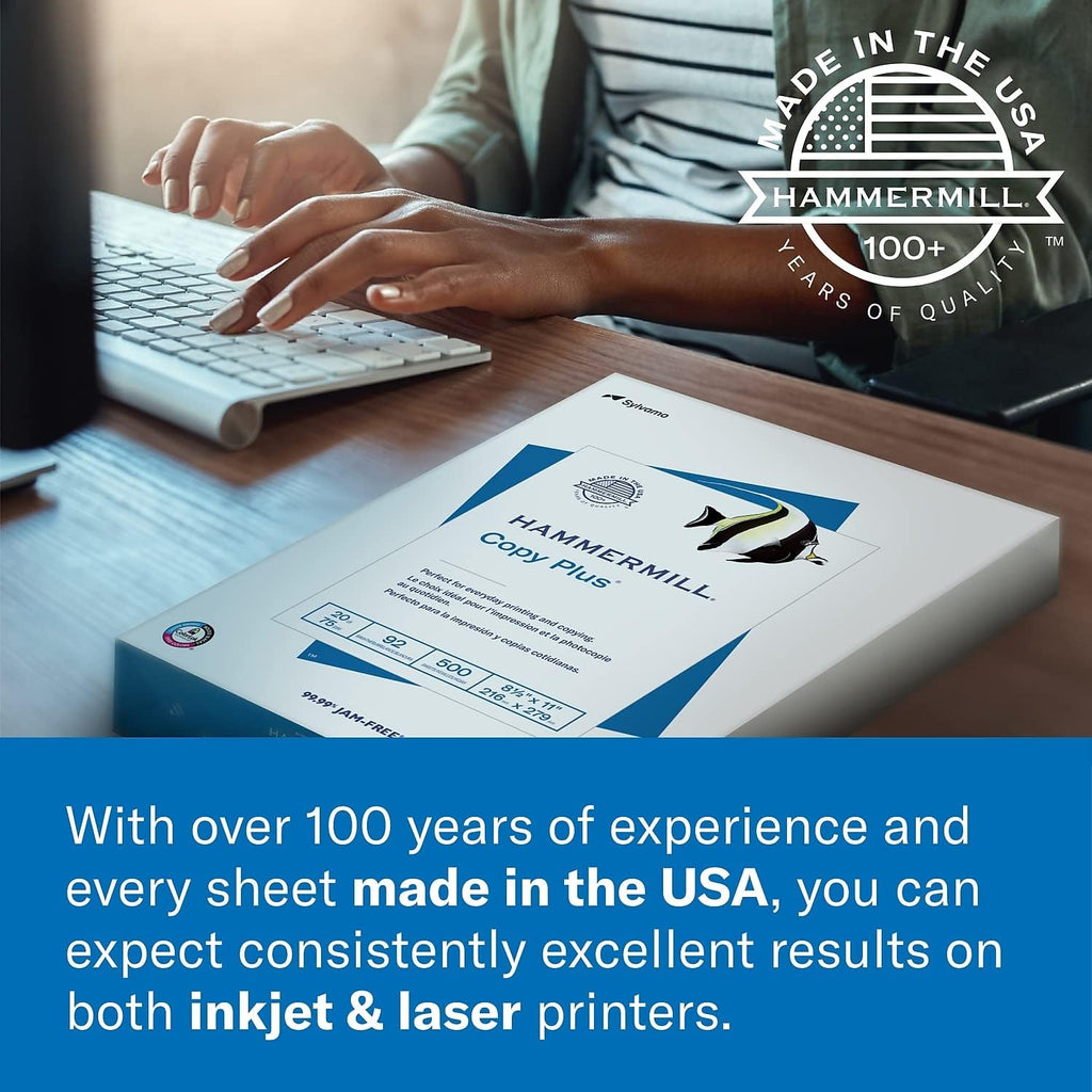 Hammermill Printer Paper, Premium Color 28 lb Copy Paper, 11 x 17-4 Ream (2,000 Sheets) - 100 Bright, Made in the USA, 102541C