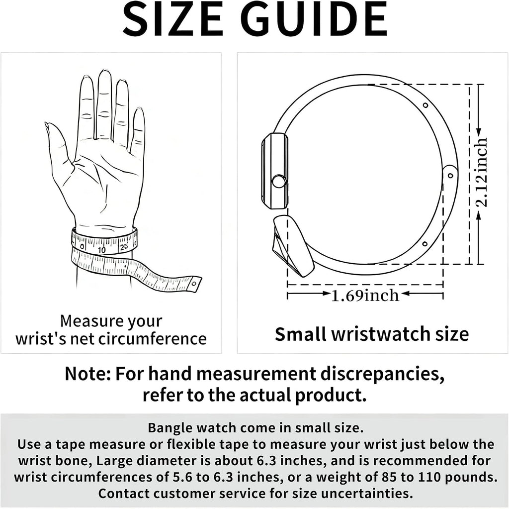 SAGA Illusion Women's Luxury Jewelry Bangle Watch, Mineral Case, 316L Stainless Steel Bracelet with Danube Crystals, Swiss Quartz Movement, 30M Water Resistant, Unique Gift for Her