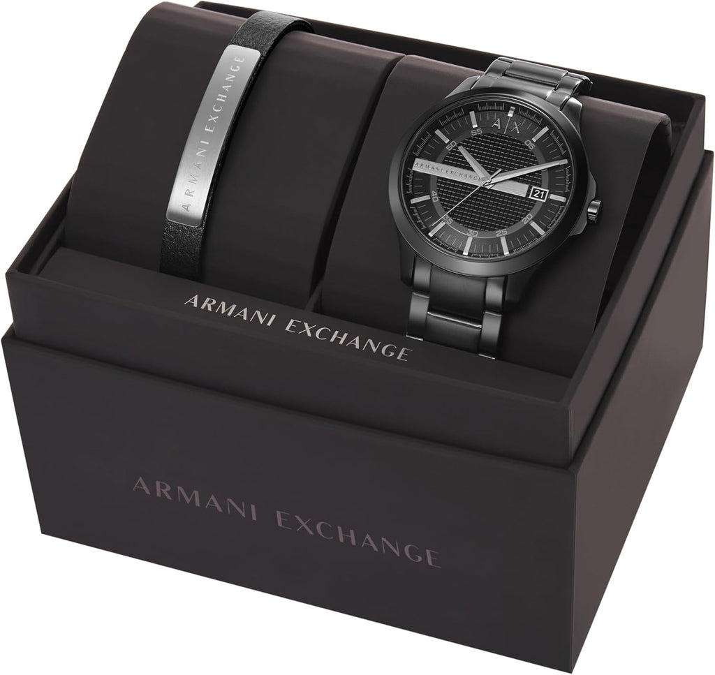 A|X Armani Exchange Men's Watch, Three-Hand Stainless Steel Watch for Men