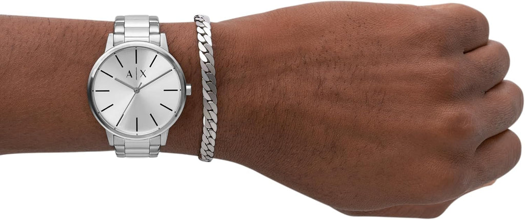 A|X Armani Exchange Men's Watch, Three-Hand Watches for Men