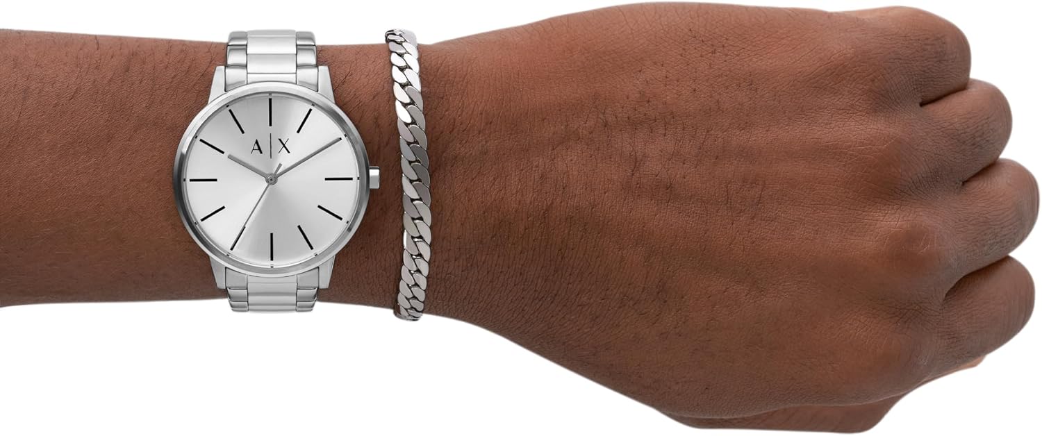 A|X Armani Exchange Men's Watch, Three-Hand Watches for Men