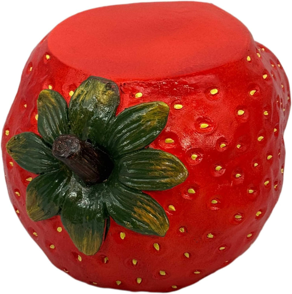 Galt International 10' Red Strawberry Fruit Stool Plant Stand for Home Decor Plant Stand Garden Indoor Outdoor Decorations