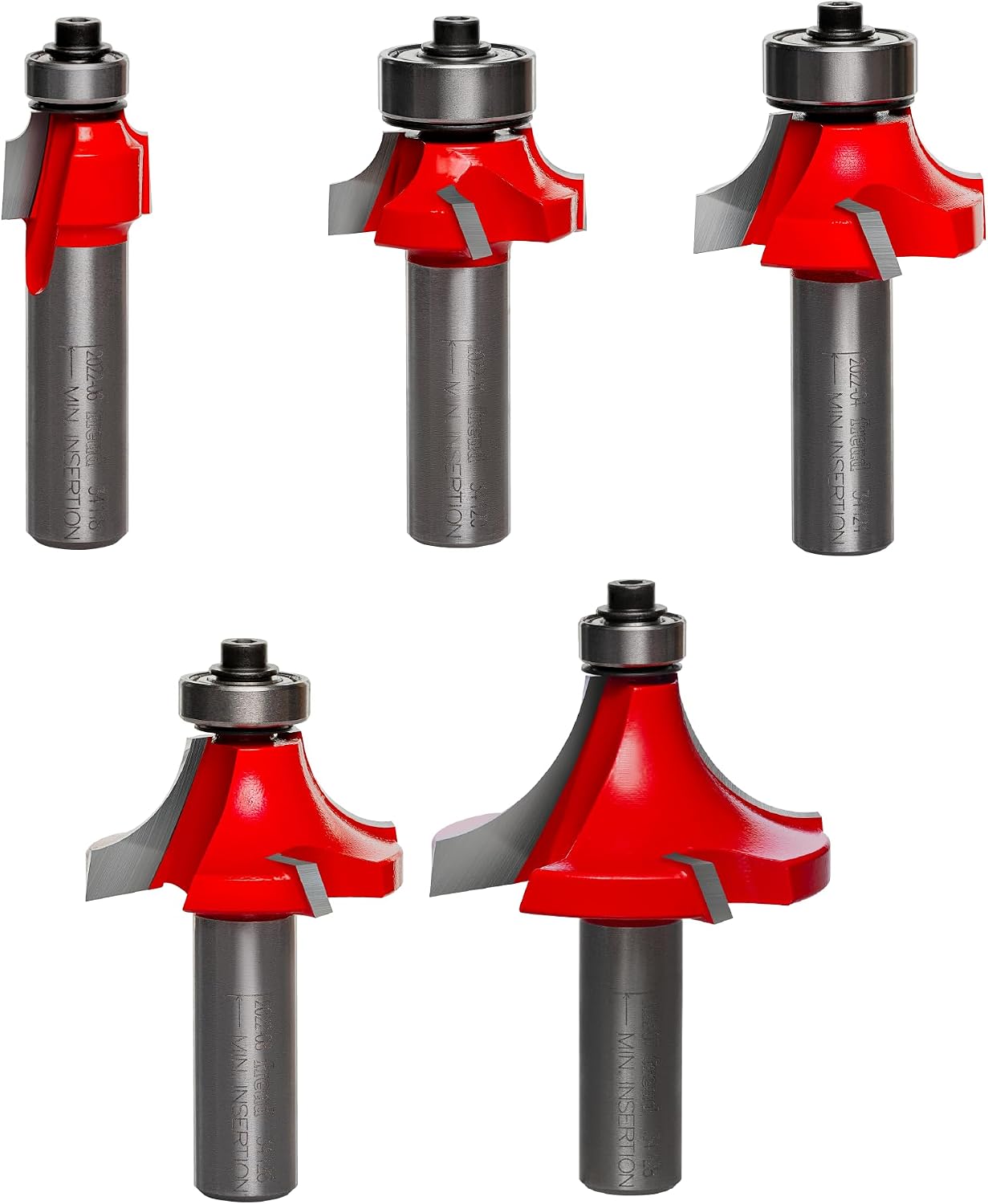 Freud 89-152 6 Piece Round Over/Beading Bit Set (1/2-inch Shank)