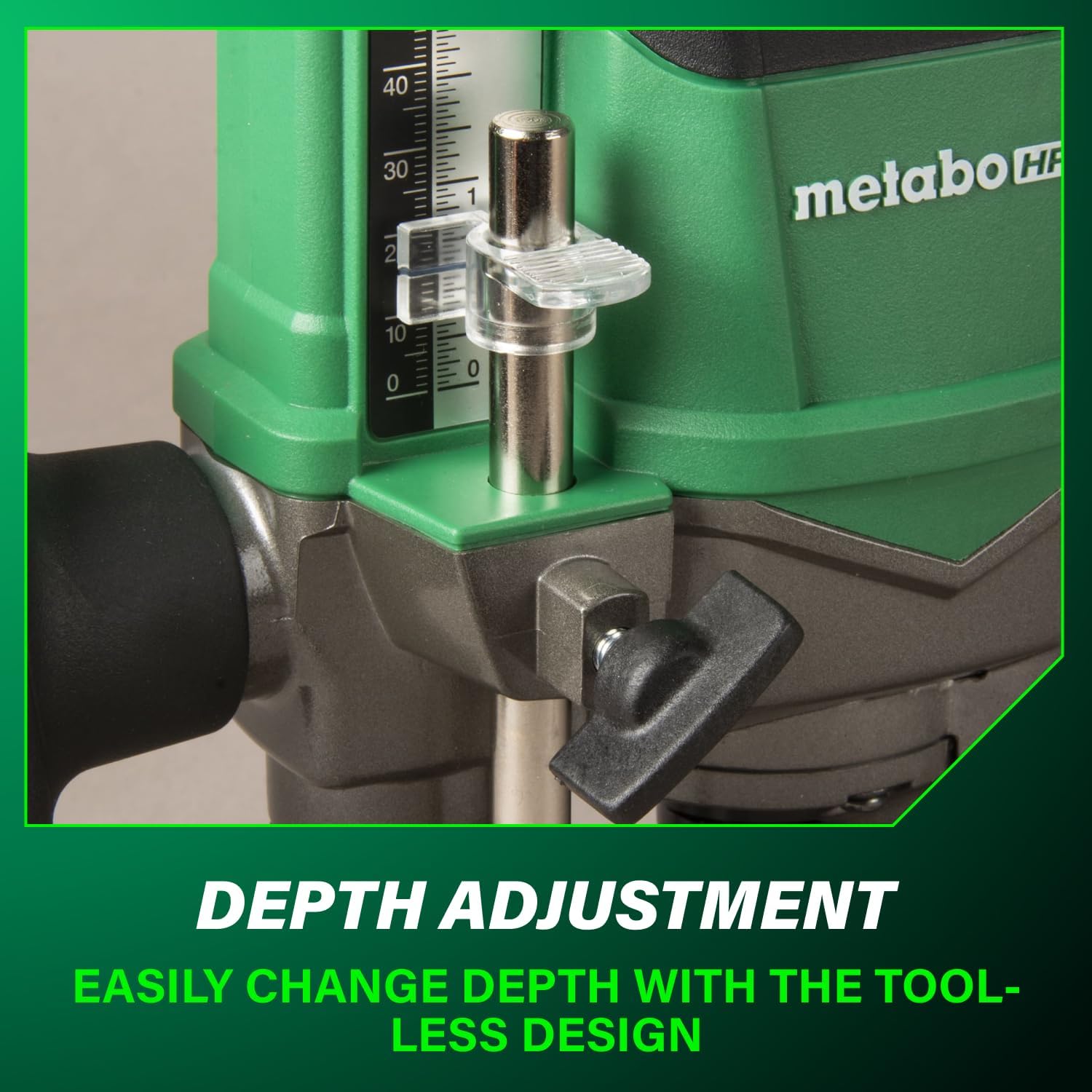 Metabo HPT Cordless Plunge Router, 36V Variable Speed Router, Up to 46 Feet per Minute, Lightweight Design, LED Work Light, 2020 Pro Tools Innovation Award Winner, Tool Body Only, M3612DAQ4