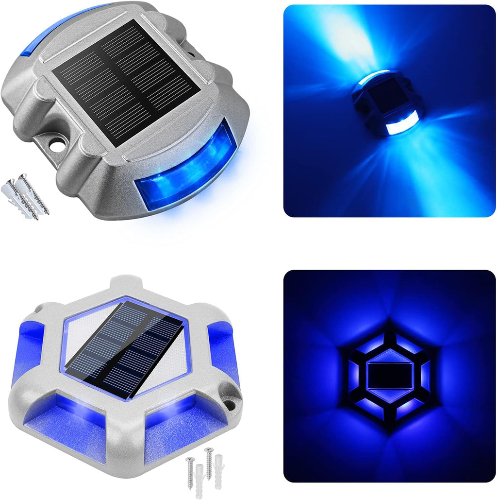 VOLISUN 24 Pack, Solar Driveway Dock Deck Lights