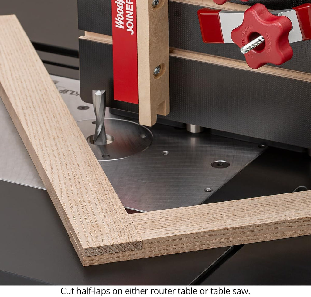 Joinery Sled, Micro-Adjustable Jig for Cutting Precise Box Joints, Miters & Angled Cuts on the Table Saw and Router Table, Made in USA JSLED
