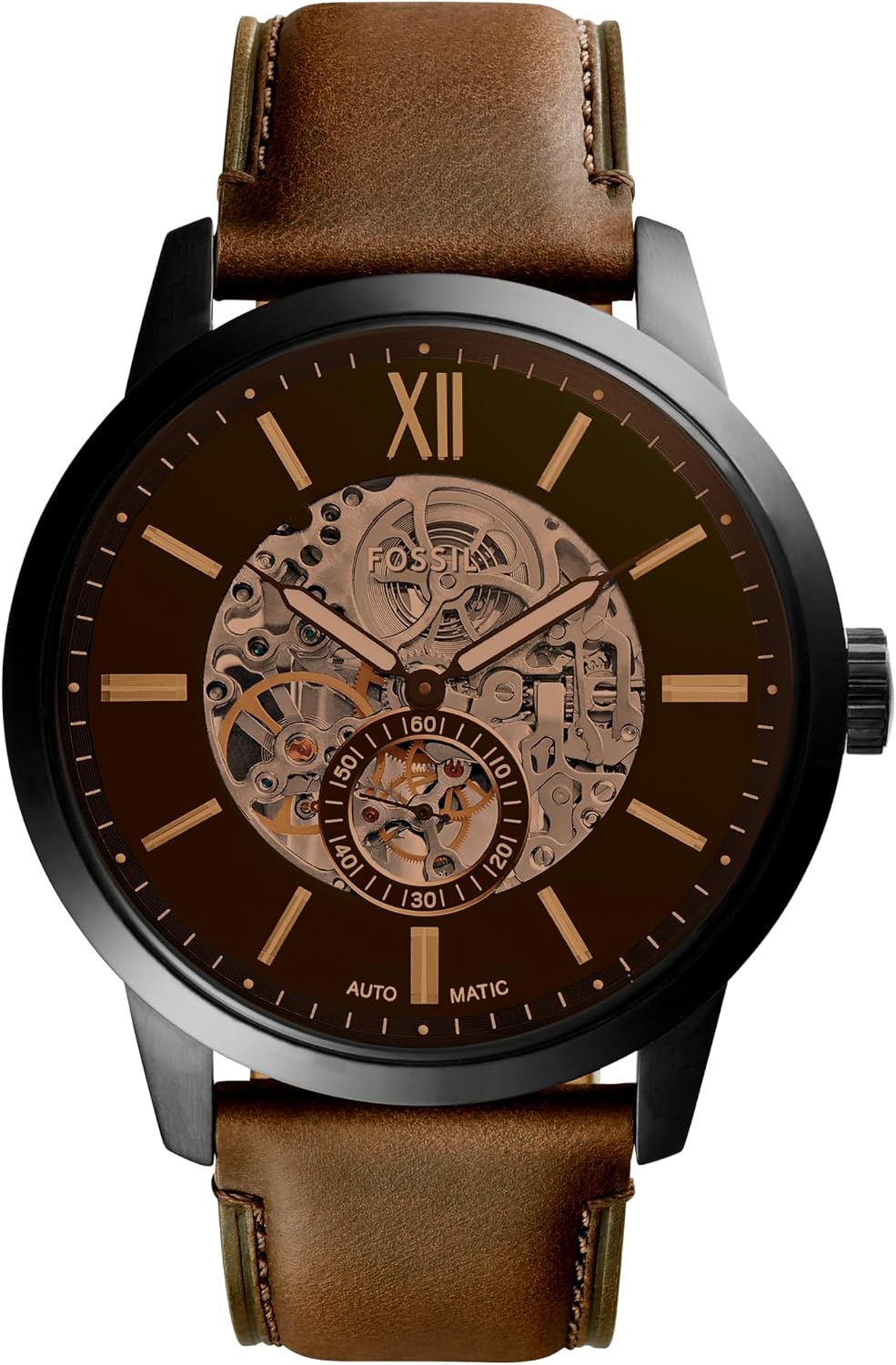 Fossil Men's Watch, Townsman Automatic Stainless Steel Watch for Men