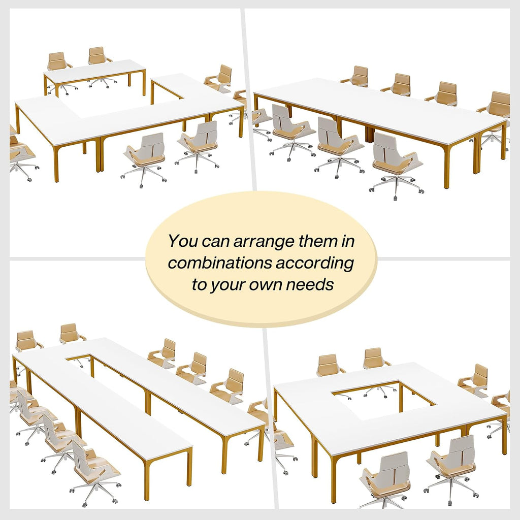 Tribesigns 6.5FT Conference Table, 78.7-Inch Rectangle Meeting Seminar Table, Large Business Tables for 6-8 People (Only Table)