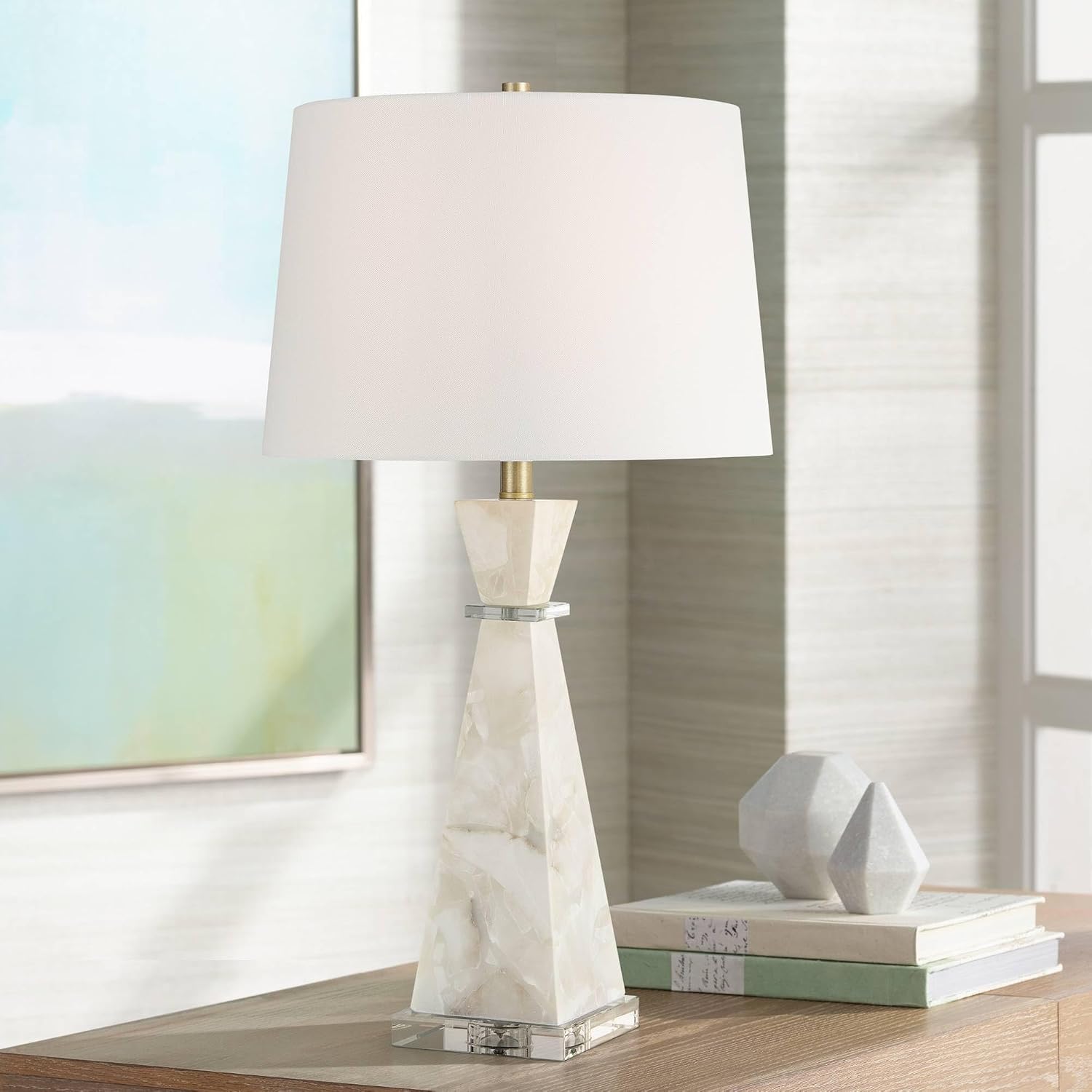 Possini Euro Design Possini Euro Marcy 28' High Alabaster Table Lamp Set of 2