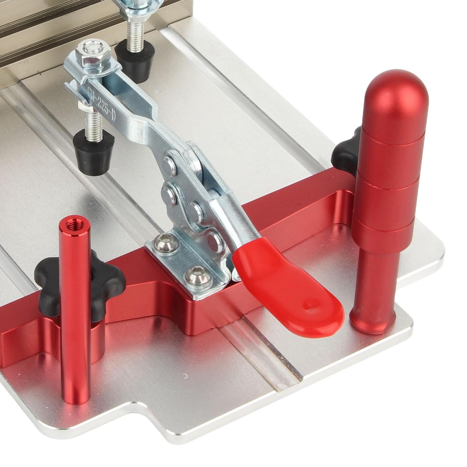 Coping Sled , High Security 144 5 Mm Maximum Clamping Width Aluminum Alloy 0 48 Mm Clamping Range Clean Cutting Milling Table Coping Sled for Carpentry
