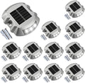 VOLISUN Blue 12-Pack Solar LED Outdoor Path Lights for Driveway, Sidewalk, Garden Path, Yard