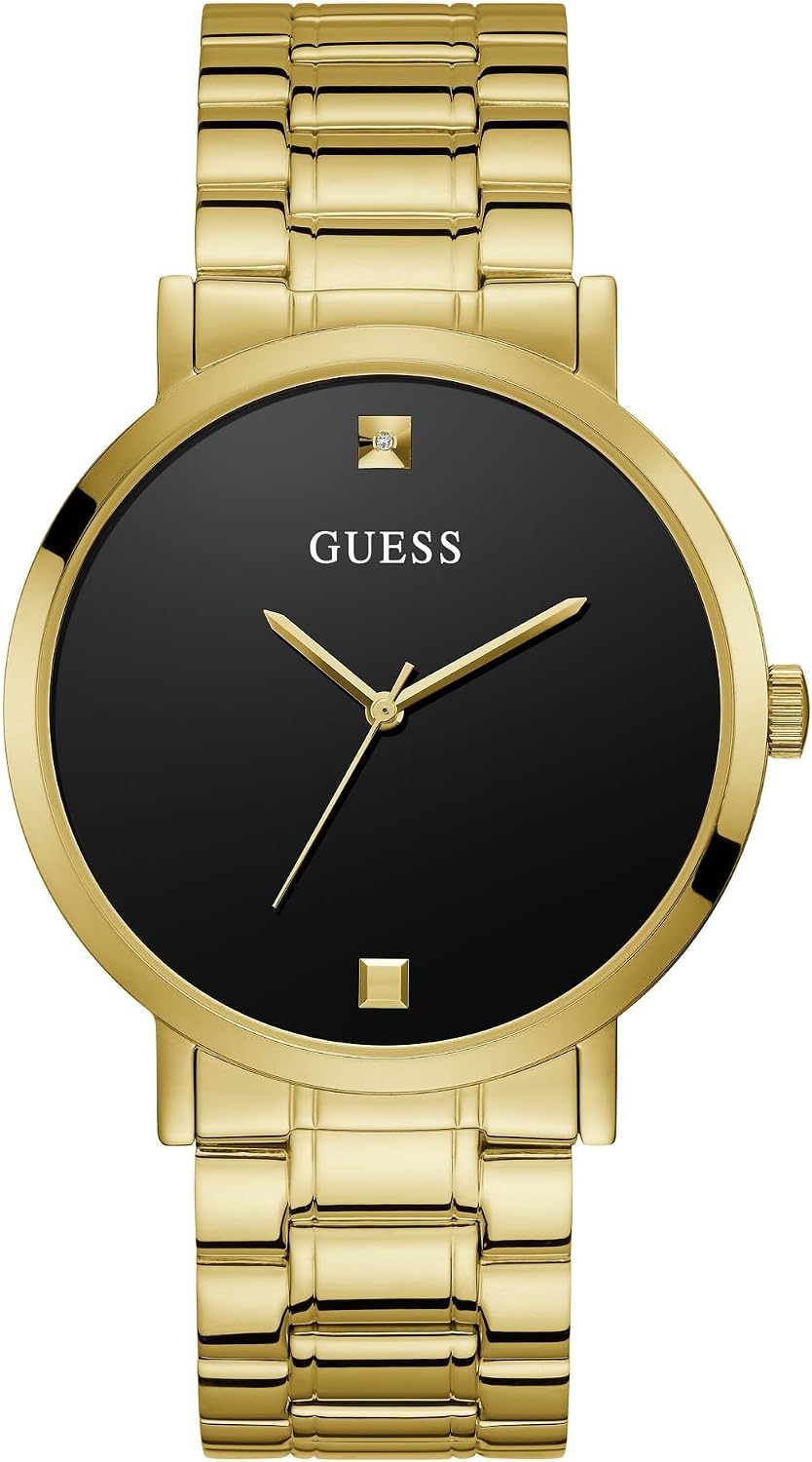 Guess Stainless Steel Genuine Diamond Dial Watch