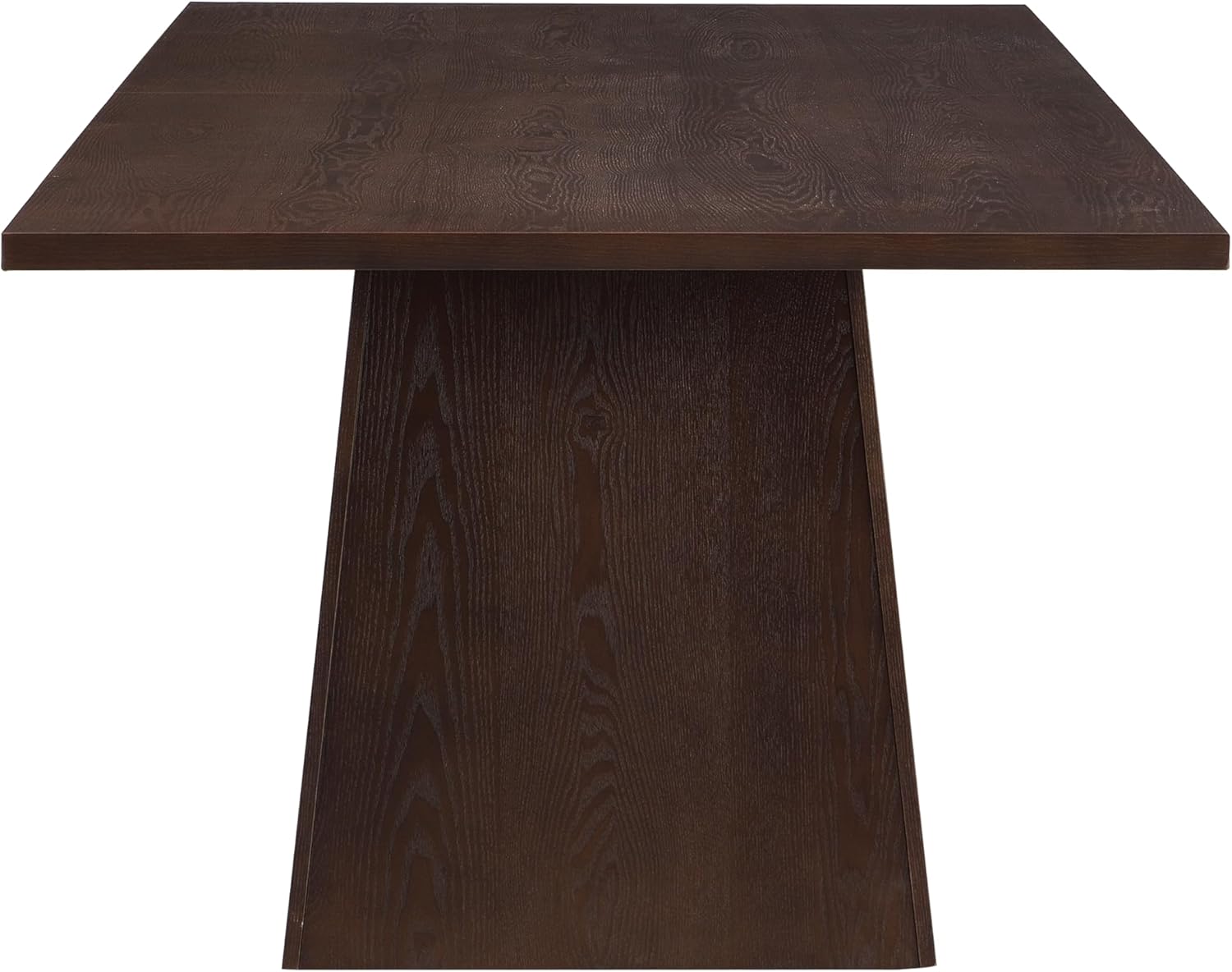 Christopher Knight Home Coadz 82 inch Wooden Dining Table, Modern Rectangular Kitchen Dinner Table for 6-8 People, Pedestal Wooden Dining Furniture for Kitchen Office Conference Room, Espresso Brown