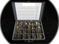 Grade 8 Coarse Thread Bolt Nut & Washer Assortment 490pc 1/4' inch 5/16' 3/8' & 1/2' Hardware Fastener Kit Set RV9024S