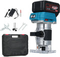 Compact Router Wood Router Tool With 4.0Ah Batteries 21V Brushless Portable Handheld Palm Routers for Woodworking Wood Trimmer Cutting with Milling Cutter