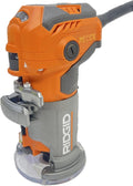 Ridgid 5.5 Amp Corded Compact Power Trim Router With Micro Adjust Dial R24012 (Renewed)