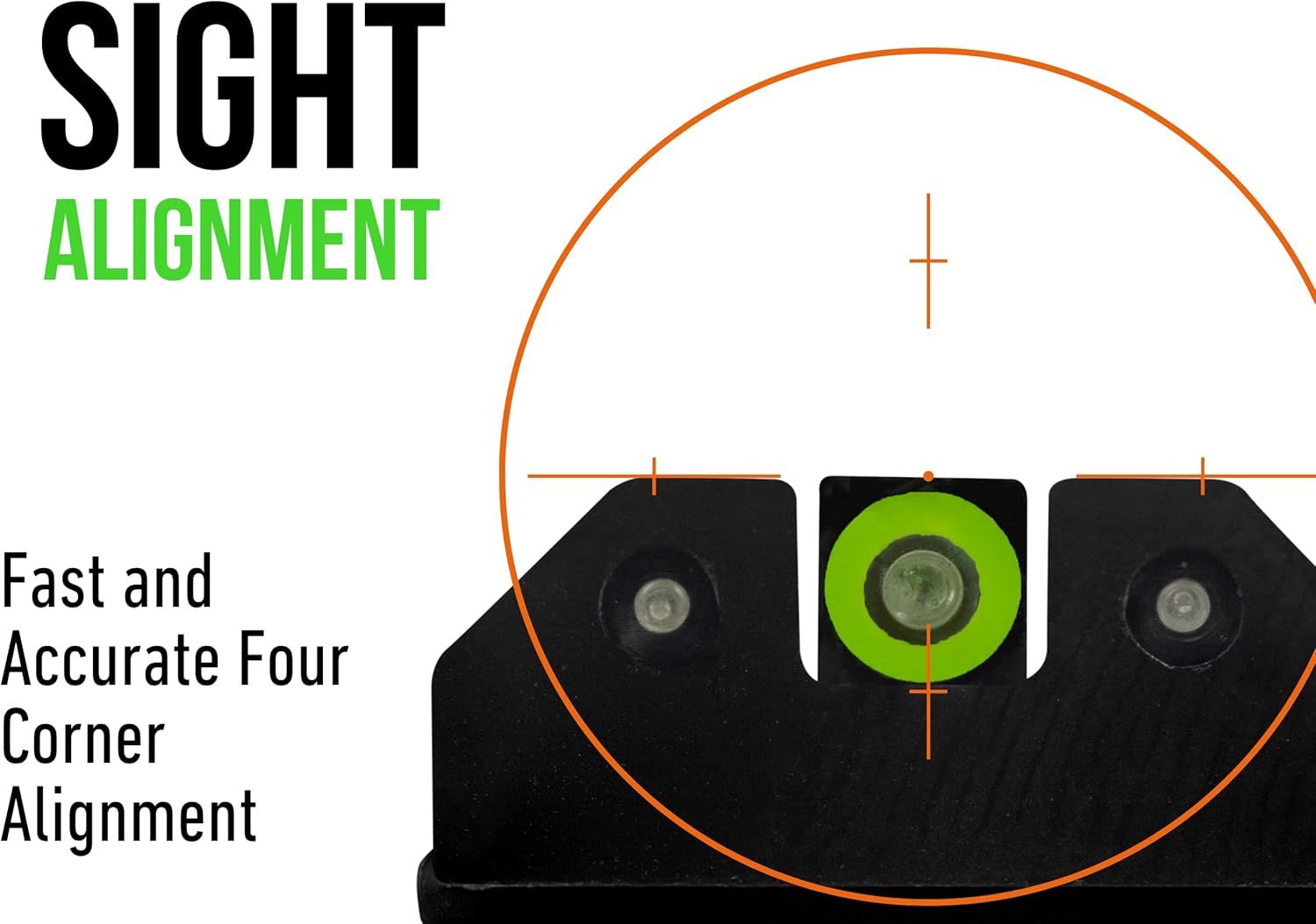 XS SIGHTS R3D Tritium Night Sight Green Compatible with Smith & Wesson M&P & M2.0 Shield, Shield Plus, Shield OR, Shield X; Glow in The Dark Tritium