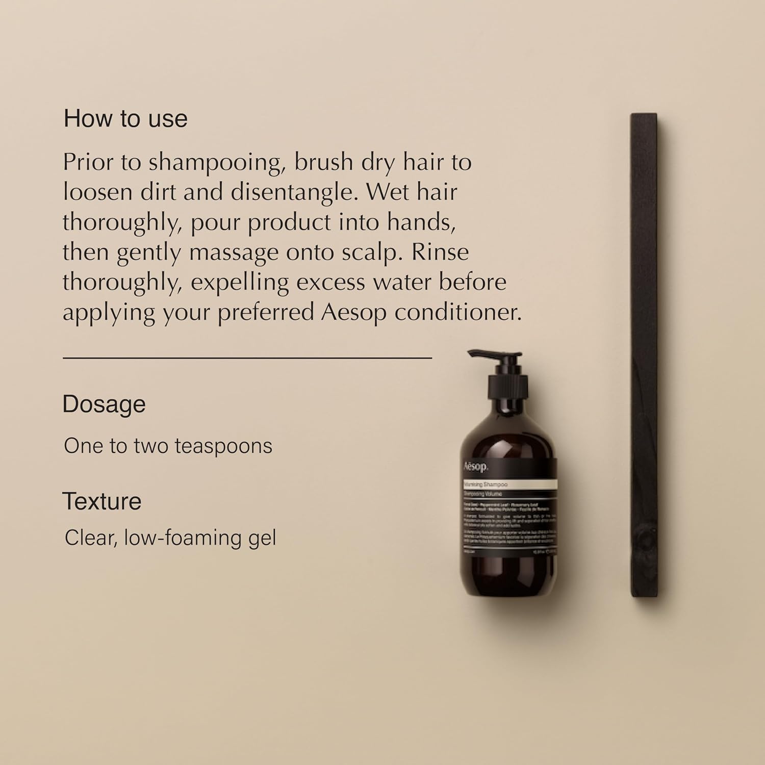 Aesop Volumizing Shampoo and Conditioner Set | Cleanses Hair and Scalp for Soft, Shiny, Fragrant Hair | Paraben-Free + Cruelty-Free | Set of 2 (16.9 oz + 17.5 oz)