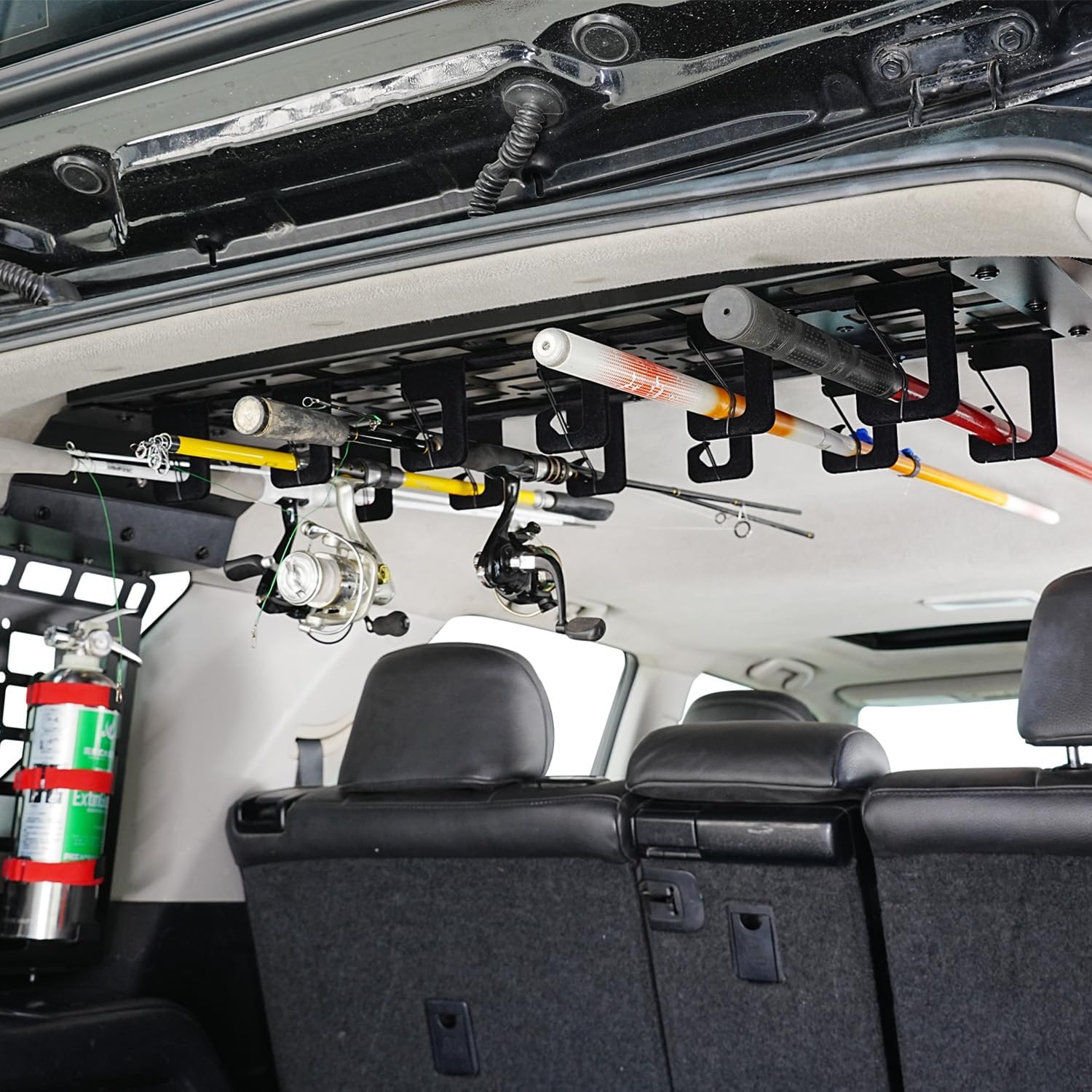 HIGH FLYING for Toyota 4Runner 2010-2024 Modular Storage Roof Overhead Molle Panel System Shelf Rack Trunk Organizer Car Accessories Aluminum (Installation requires Side Panels)