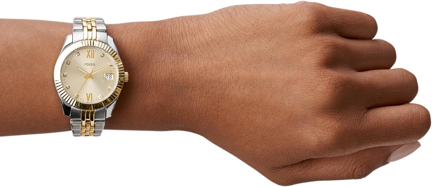 Fossil Women's Watch, Scarlette Quartz Stainless Steel Three-Hand Watch for Women