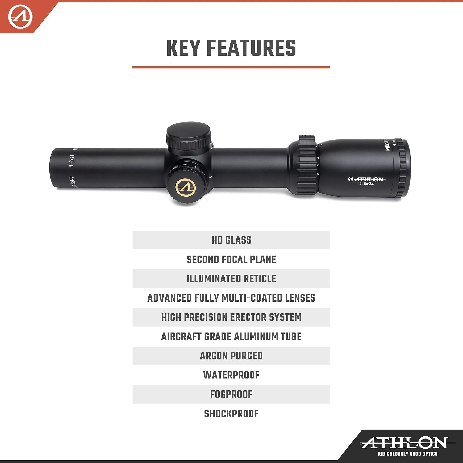 Athlon Optics Midas BTR GEN2 HD Second Focal Plane Riflescopes