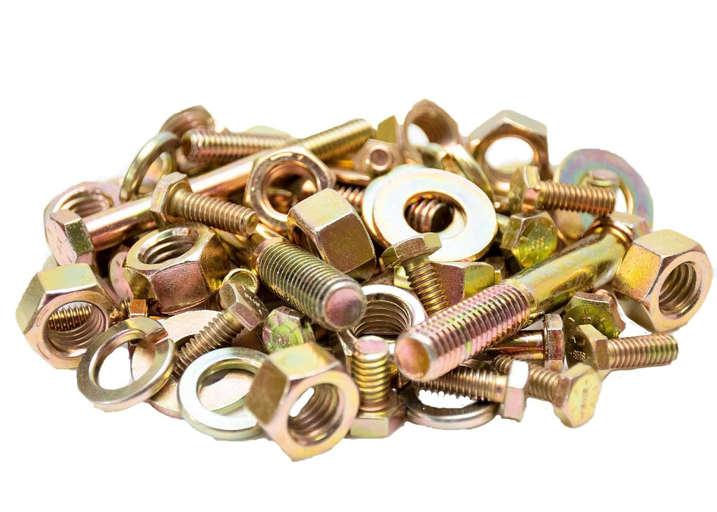 Agriline Supply 3765-Piece Fine Thread Bolt Kit - Grade 8 SAE Fasteners - Silver Steel - Hex Bolts, Nuts, Washers - 1/4', '5/16', '3/8', '1/2' - General Construction & Maintenance